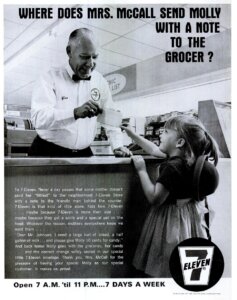 vintage 711 ad