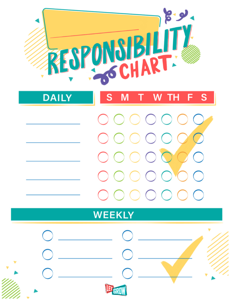 Free Chore Chart Printables With Poster Bookmark And More