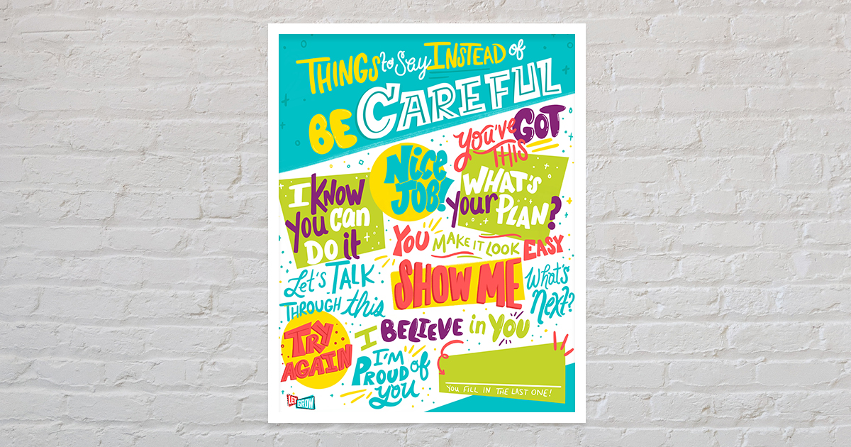 FREE Poster of Things to Say Instead of 