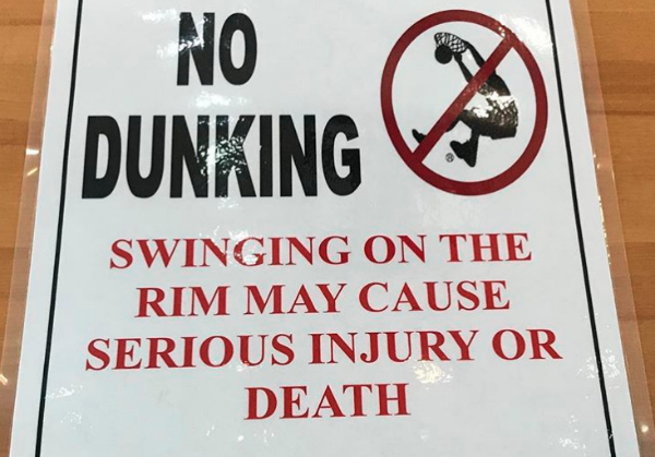 Funny Signs Dunking