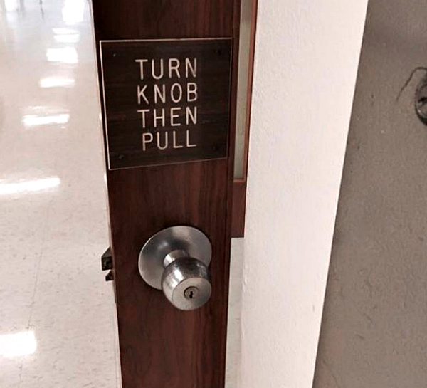 Funny Signs Knob Pull