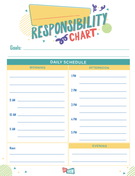 Free Chore Chart Printables with Poster, Bookmark, and More