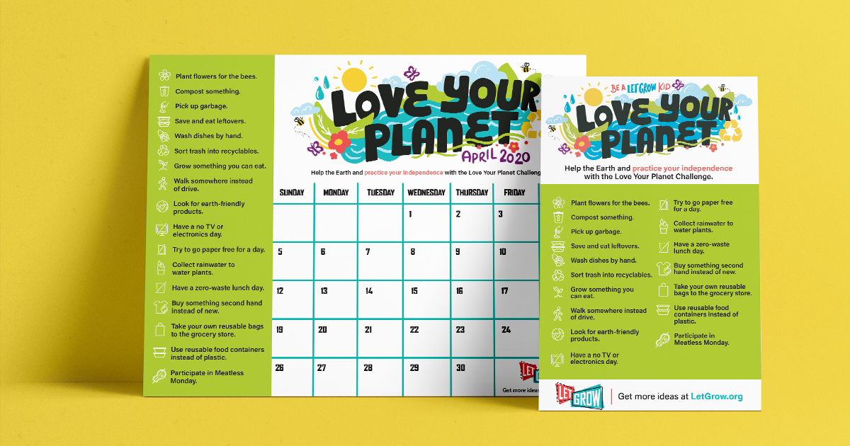 Love Your Planet and Celebrate Earth Month with This Free April Calendar