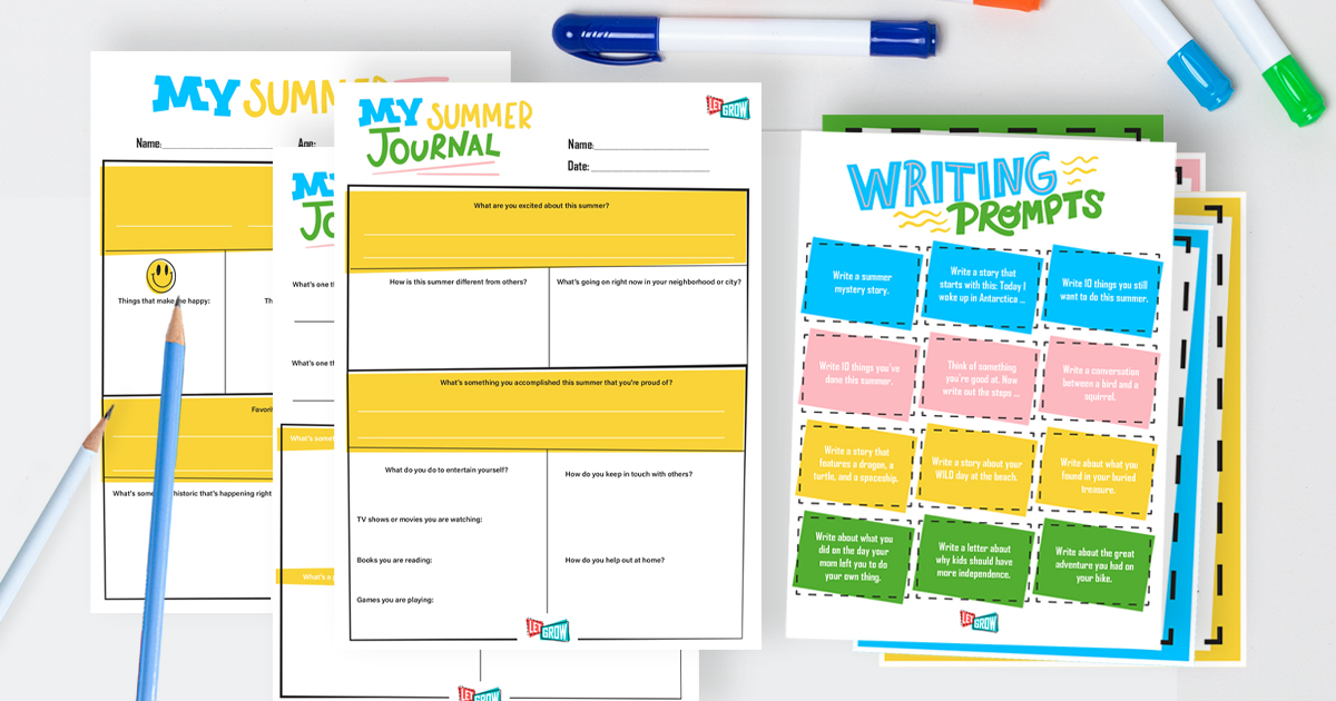 Free Summer Writing Kit and Journal Pages