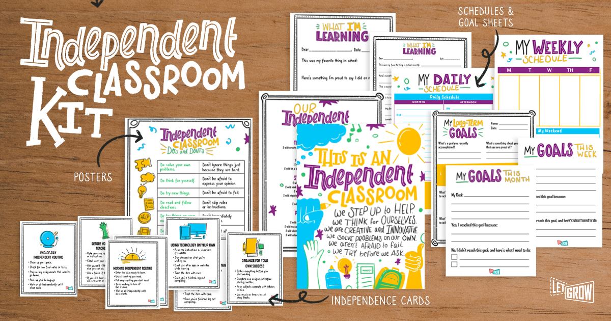 Get Our FREE Independent Classroom Kit to Encourage Resilient, Self-Sufficient Students 