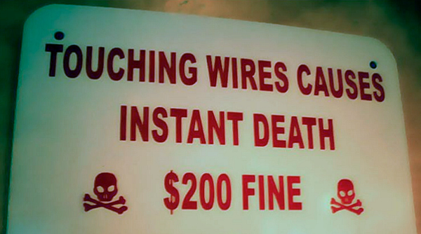 Funny Signs Wires