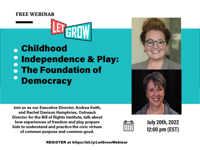 Childhood Independence and Play: The Foundations of Democracy