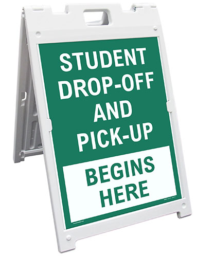 Drop Off Pick Up Sign