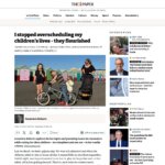 I stopped overscheduling my children's lives - they flourished